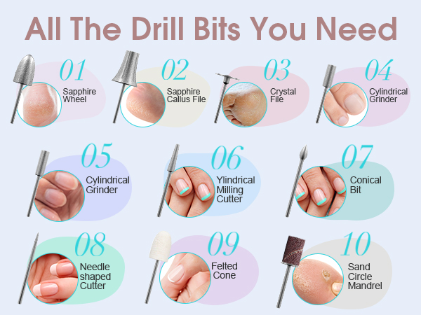 nail drill bits
