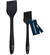 HOTEC Basting Brushes Silicone Heat Resistant Pastry Brushes Spread Oil Butter Sauce Marinades fo...