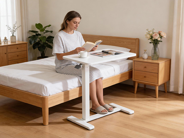 Hospital Bed Table Mobile Laptop Standing Desk
