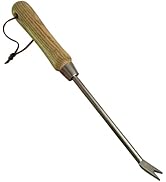Garden Guru Eco Dandelion Weeder Tool with Ergonomic Wood Handle - 100% Recycled Stainless Steel ...