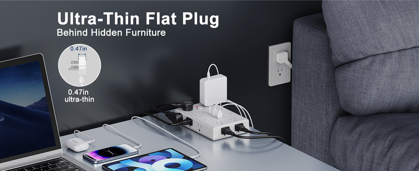 Ultra-Thin Flat Plug