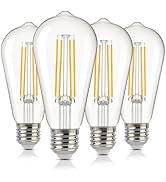 ALAMPEVER ST19 Dusk to Dawn LED Outdoor Light Bulb, 1400LM Sunlight Sensor Light Bulbs, 8W (100W ...
