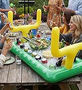 Confettiville inflatable football stadium cooler set for game day tailgating and sports parties.