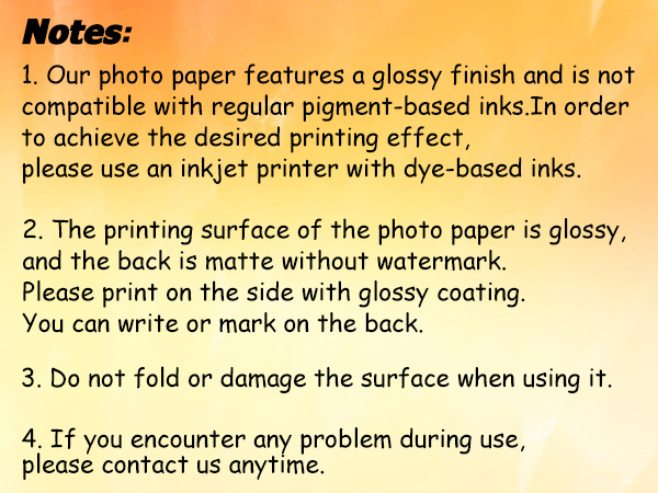 CAREGY Single Sided Glossy Photo Paper for Inkjet