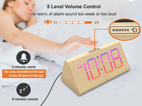 rgb alarm clock for kids