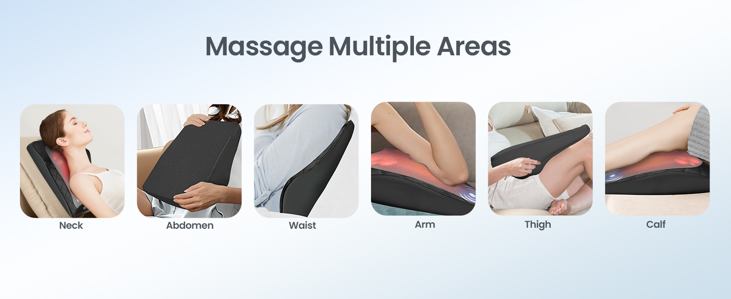 neck and back massager with heat