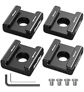 SmallRig Anti-Twist Cold Shoe Mount Adapter (4pcs) with 1/4"-20 Screws, for Flash LED Light Monit...