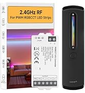 BTF-LIGHTING RC09RFB &amp; C05RF RF 2.4GHz Wireless Tuya Controller Kit Magnetic Wall-Mounted, Dim Br...