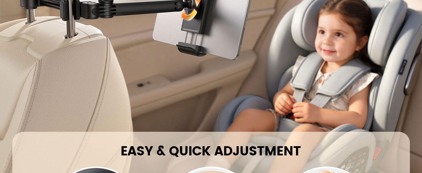 ipad holder for car headrest