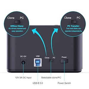 all in one hdd reader usb 3.0 to sata external hard drive ssd docking station