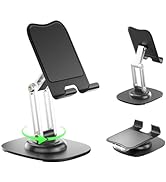 OGMAPLE Phone Stand, Phone Stand for Desk 360-degree Rotation Cell Phone Holder with Sturdy Metal...