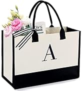 BeeGreen Birthday Gifts For Her Mom Teacher Friends Sister 13oz Canvas Tote Bag Personalized Uniq...