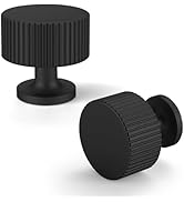 FAPUAL 10 Pack Matte Black Cabinet Knobs for Kitchen Cabinets and Dresser Drawers,Round Single Ho...