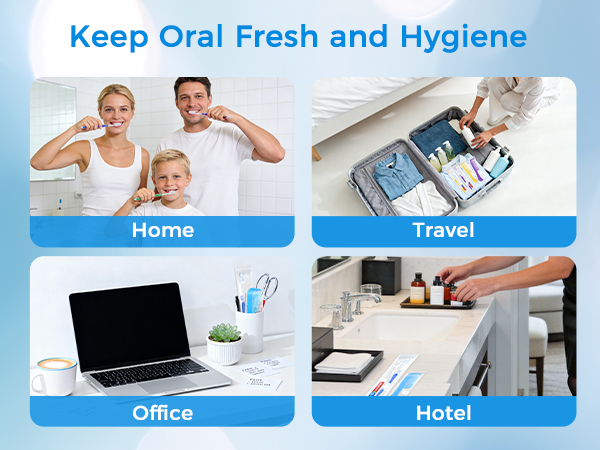 Toothbrushes with Toothpaste Dental Floss Picks and Comb