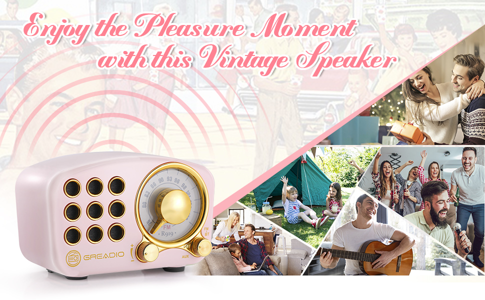 retro radio bluetooth speaker
