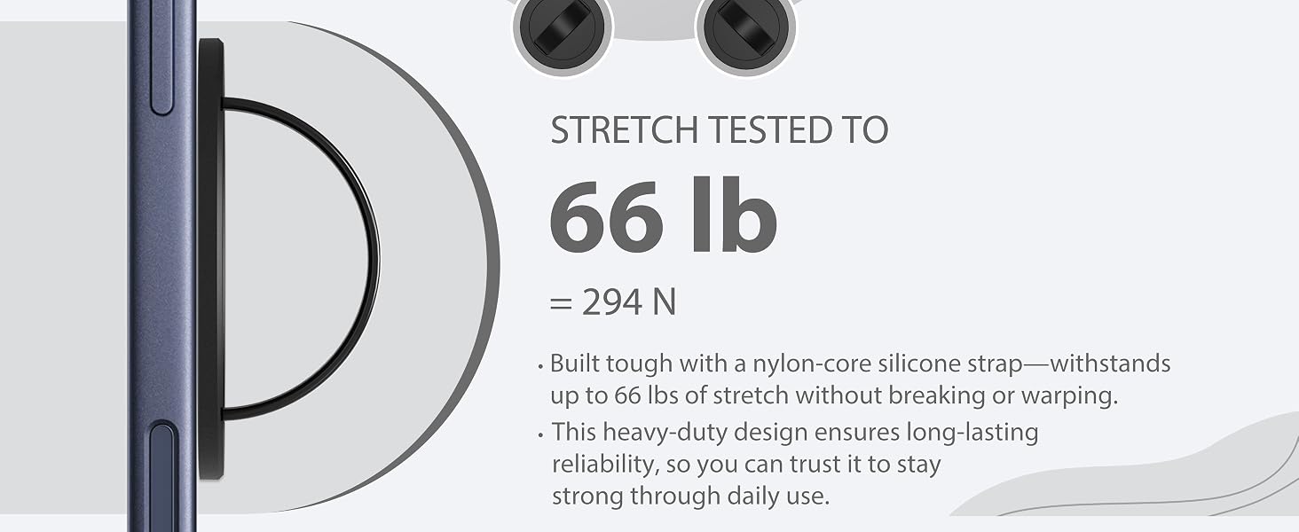 STRETCH TESTED TO 66 lb=294 N