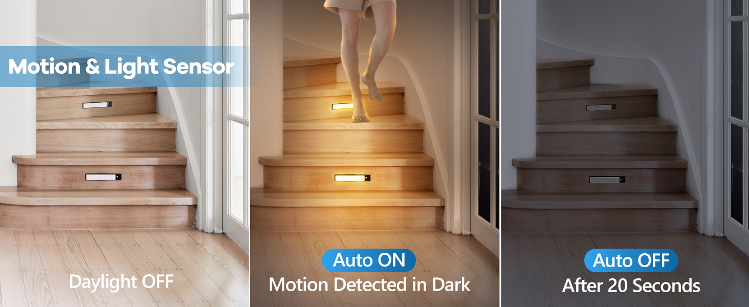 magnetic under cabinet lighting under counter rechargeable lights motion sensor light bars