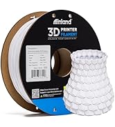 Inland PLA Filament 1.75mm White 1KG, 3D Printer Filament Dimensional Accuracy +/- 0.02mm, 1kg Sp...