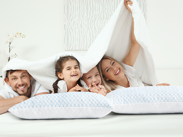 Cool Pillow for Side Back and Stomach Sleepers