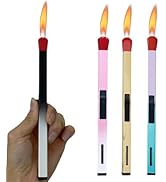 Torch Lighter, 4 Pack of Soft Flame Lighter Butane Refillable Gas with Visible Fuel, 8.1-inch Adj...