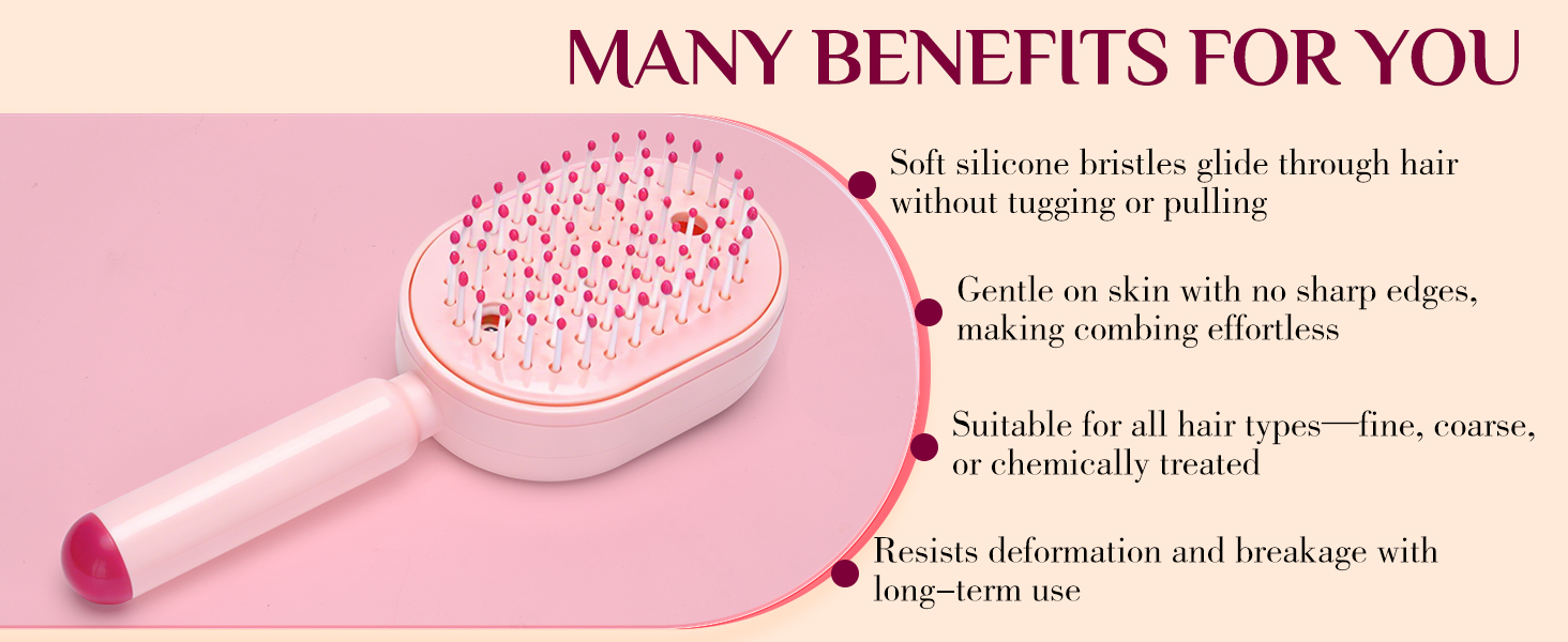 self cleaning hair brush