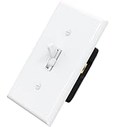 ELEGRP Digital Toggle Dimmer Switch for Dimmable LED, CFL and Incandescent Light Bulbs, Single Po...
