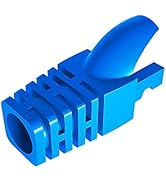 50 Pcs Cat5 Cat5E Cat6 Strain Relief Boot, RJ45 Plug Connector Cover Modular Network Plug Connect...
