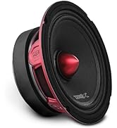 DS18 PRO-X6.4BM Loudspeaker - 6.5", Midrange, Red Aluminum Bullet, 500W Max, 250W RMS, 4 Ohms - P...