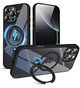 TaeliorTech 360° Spin Invisible Magnetic Stand for iPhone 16 Pro Case [Military Grade Shockproof]...