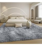Mtandyx 8x10 Area Rugs Living Room, Large Plush Fluffy Bedroom Carpet, Non-Slip Upgraded Indoor T...