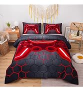 NTBED Game Console Comforter Set for Boys Girls Kids Geometric Lightweight Microfiber Bedding Set...
