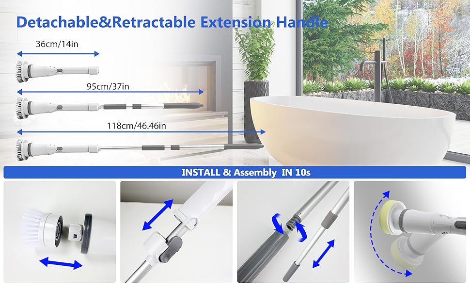Detachable handle brush