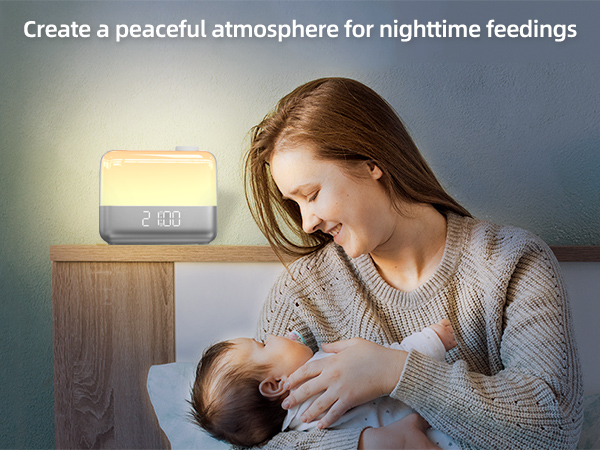 Create a peaceful atmosphere for nighttime feedings s
