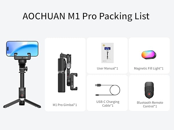 gimbal stabilizer for iphone gimbal tripod for cell phone selfie stick tripod