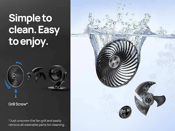 Dreo Desk Fan Small Oscillating Air Circulator, Portable Fan for Bedroom Whole Room Office Desktop 