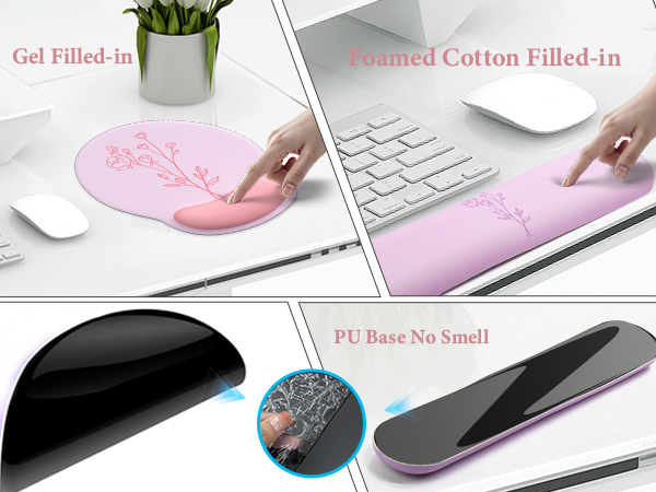keyboard pad mouse pad with wrist support cute mouse pad keyboard and mouse pad