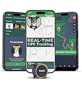 Dog GPS Tracker - Real-Time Tracking Device - Smart Alerts &amp; Geo-Fence - Collar-Compatible, Water...