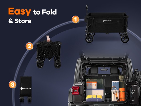 folds up really small for easy storage and easily turns corners