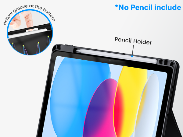 teclado para ipad 10th generation Pencil Holder