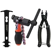 Bike Chain Removal Tool Kit, 1-12 Speed Chain Breaker Master Link Pliers Wear Gauge (Road/MTB/Sin...