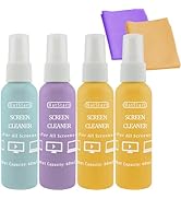 Screen Cleaner Spray and Wipes, 4-Pack Cleaning Kit for Electronic Screens - Compatible with MacB...