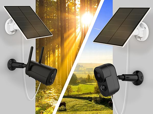 outdoor camera solar panel