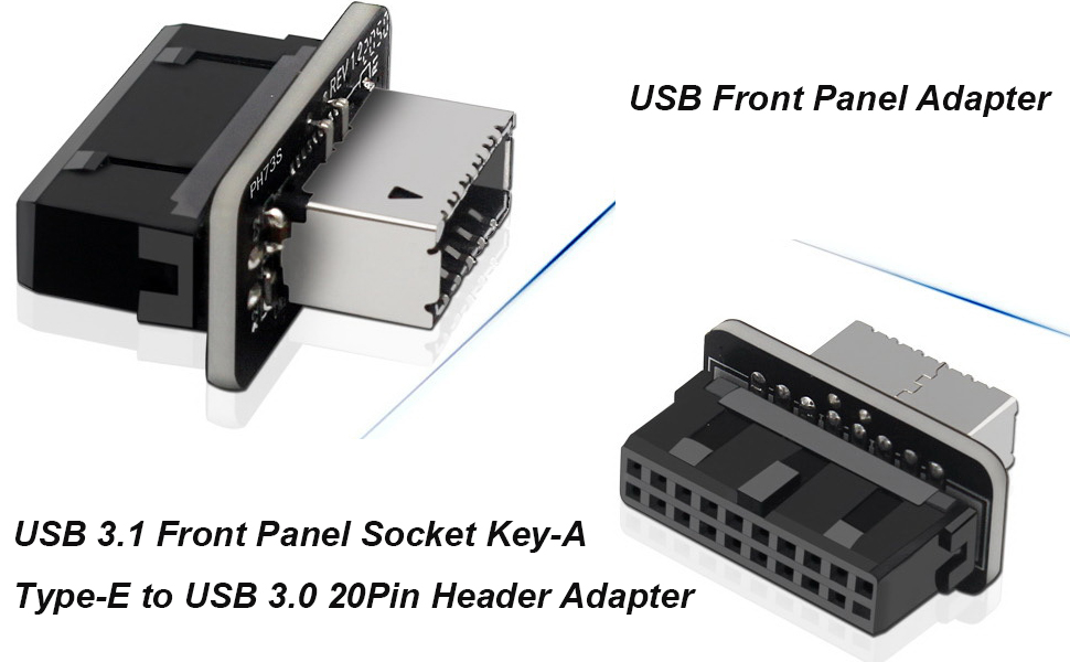 Vertical USB C Header Adapter
