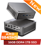 Glorlin Mini PC 8845HS CPU 16GB DDR4 RAM 1TB SSD