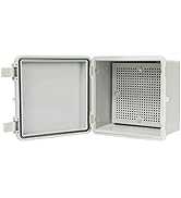 LMiEtool Junction Box, ABS Plastic, IP65 Waterproof Dustproof Universal Electrical Enclosure, Hin...