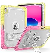 ZoneFoker Case for iPad 10th Generation 10.9 inch 2022, Heavy Duty Shockproof Rugged Protective w...