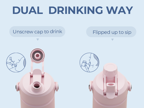 water bottle with straw