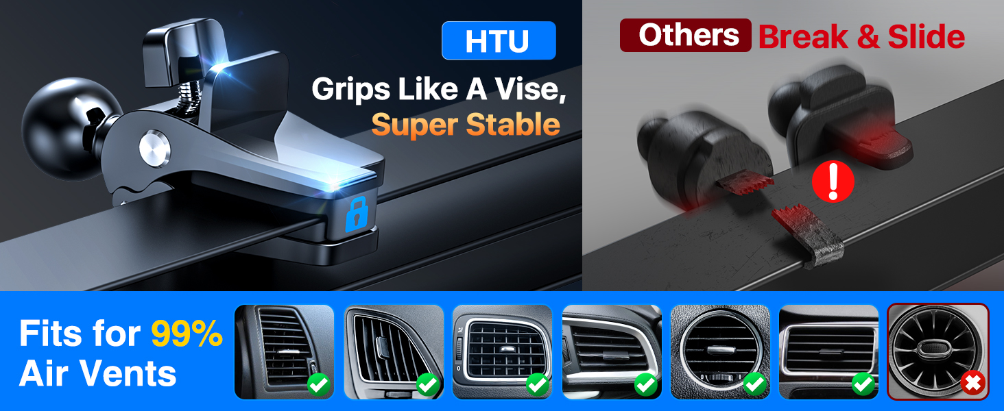 Steel-core Air Vent Clip