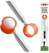 FINGER TEN Golf Ball Retriever Pole for Water Telescopic 9 Feet 12 Ft with Golf Ball Cleaner Pouc...