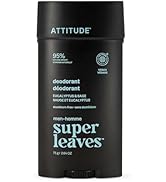 ATTITUDE Aluminum-Free Deodorant for Men, 95% Natural Origin Ingredients, EWG Verified, Plant Bas...